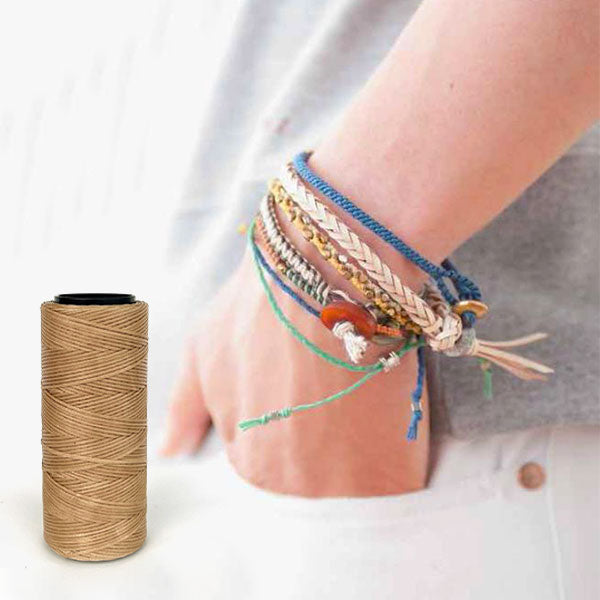 חוט שעווה לצמידים ושרשראות גליל 100 מטר