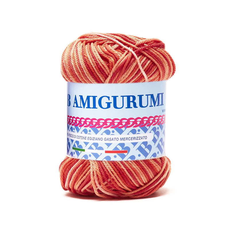 כותנה צבעונית לסריגת בובות וחולצות 50g/136m AMIGURUMI PRINT