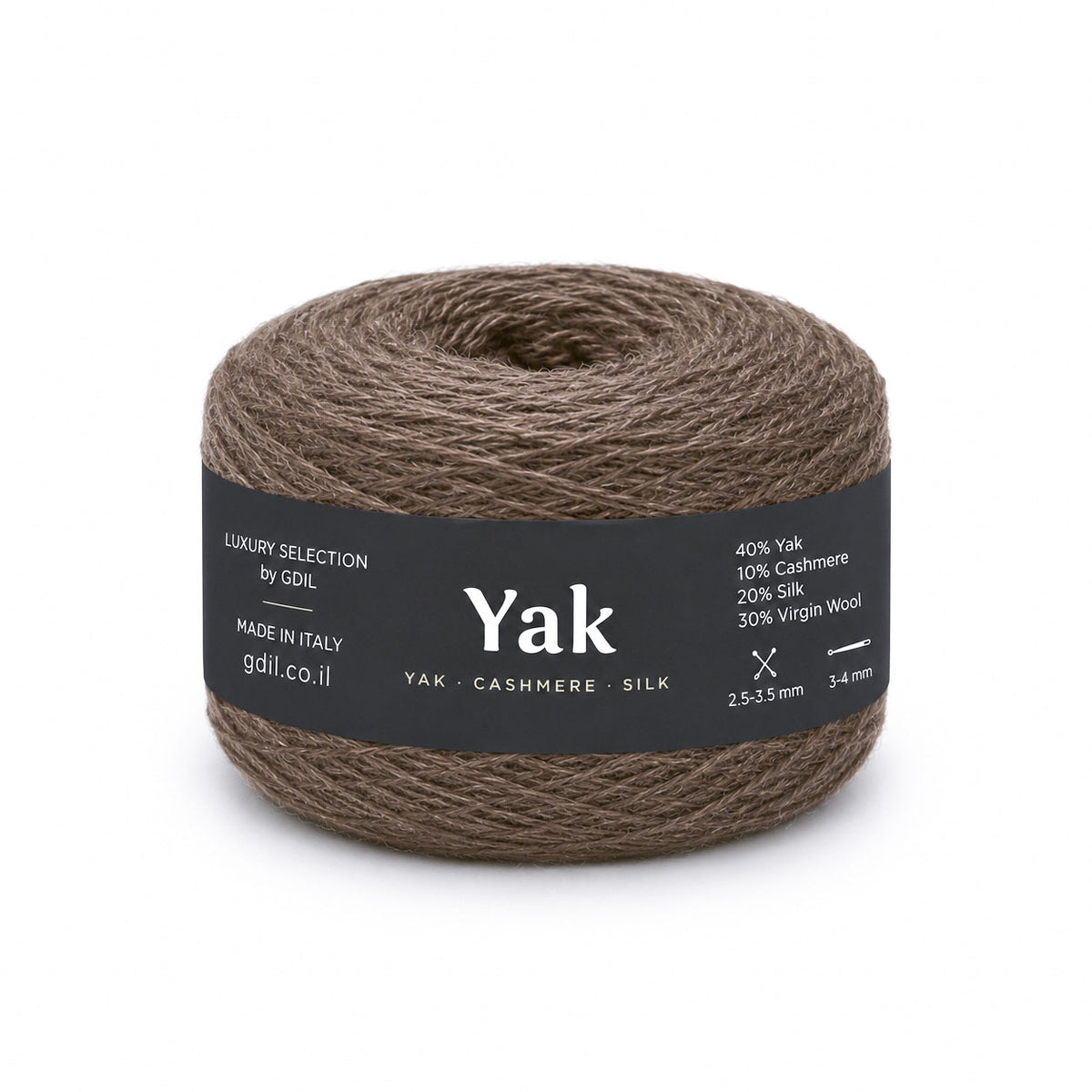 צמר יוקרתי איטלקי – יאק, קשמיר ומשי | YAK 100g/750m