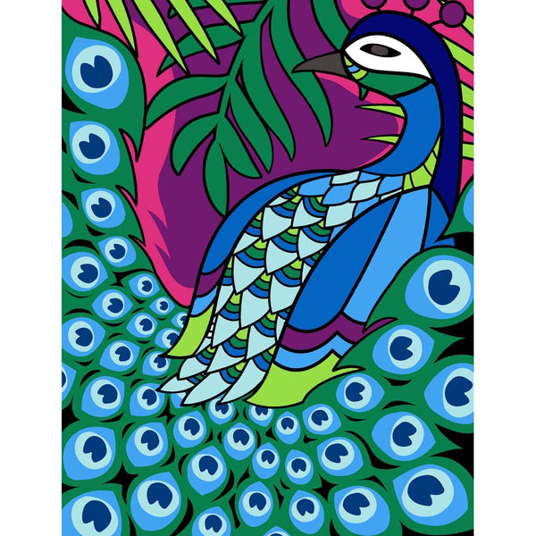 בד קנבס  לרקמה עם ציור מודפס בגודל 50X65 ס״מ 133.3578