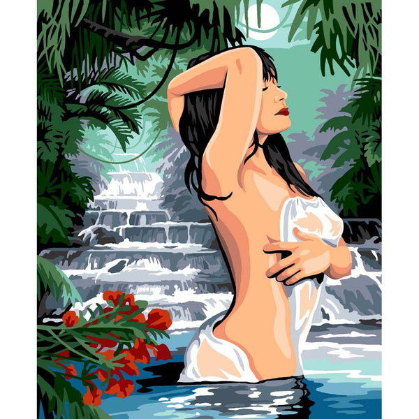 בד קנבס לרקמה עם ציור מודפס בגודל 60X70 ס״מ 134.5189