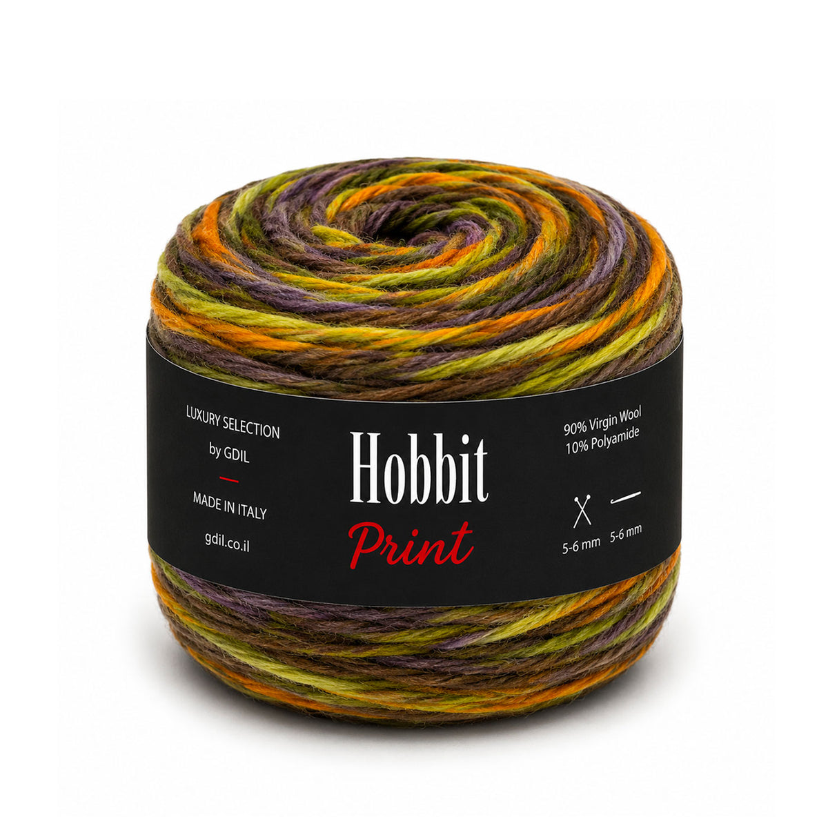 צמר מודפס תוצרת איטליה - HOBBIT PRINT