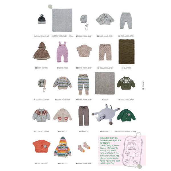 LANA GROSSA חוברת סריגה לתינוקות NO. 20 - מהדורה גרמנית