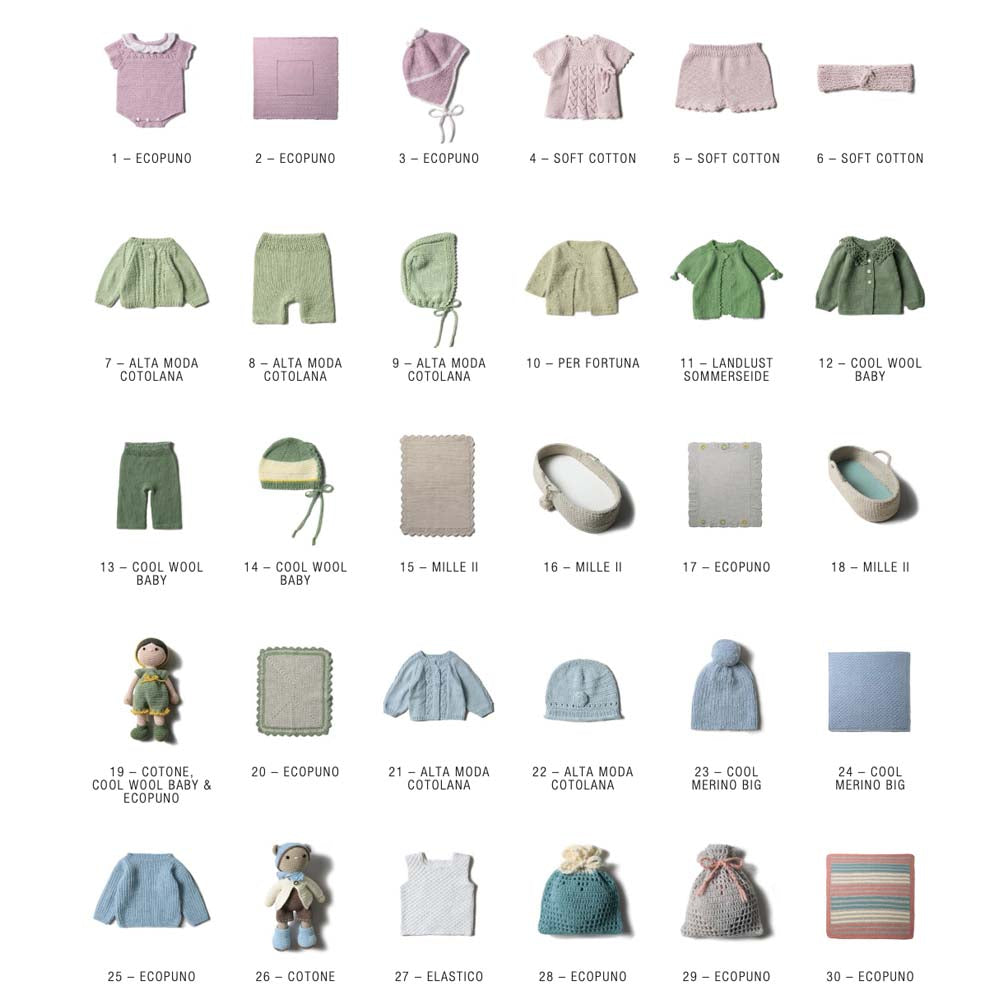 LANA GROSSA חוברת סריגה לתינוקות NO. 19 - מהדורה גרמנית