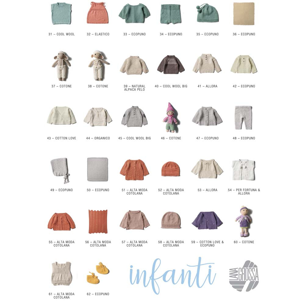 LANA GROSSA חוברת סריגה לתינוקות NO. 19 - מהדורה גרמנית