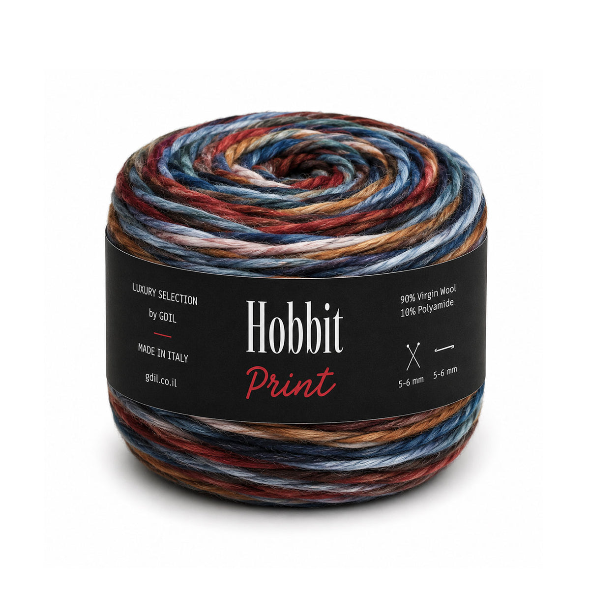 צמר מודפס תוצרת איטליה - HOBBIT PRINT