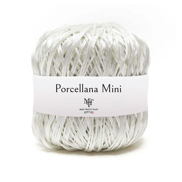 שרוך מבריק לסריגת תיקים ומקרמה 100g/85m PORCELLANA MINI