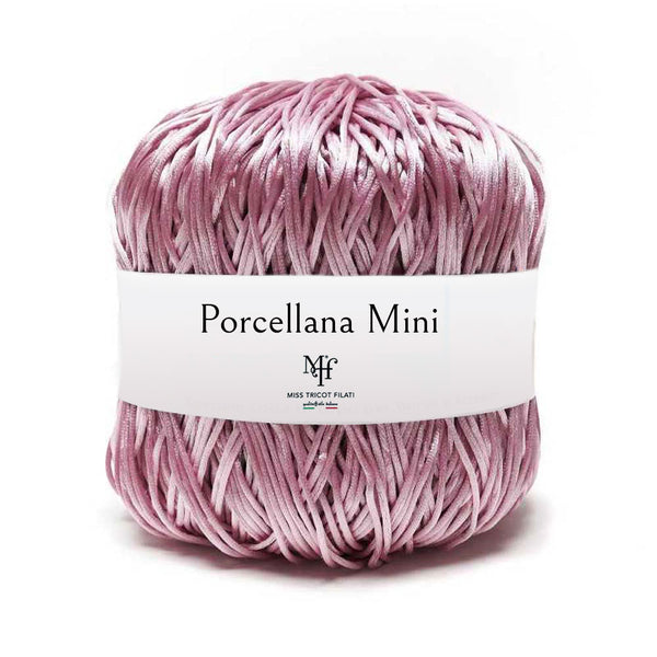 שרוך מבריק לסריגת תיקים ומקרמה 100g/85m PORCELLANA MINI