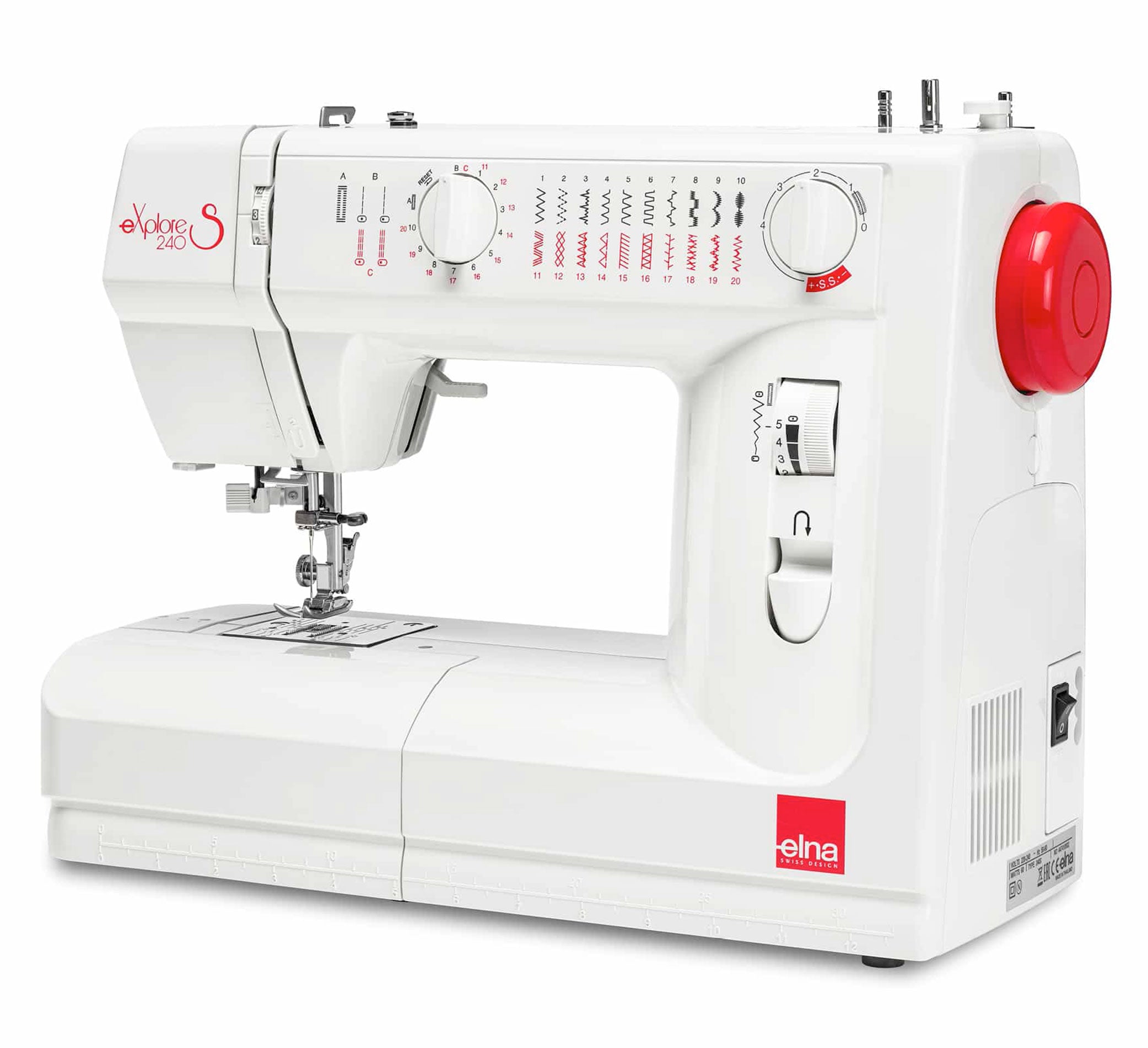אלנה 240S בעיצוב חדש מכונת תפירה חזקה למתקדמים ELNA