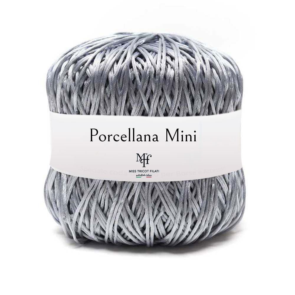 שרוך מבריק לסריגת תיקים ומקרמה 100g/85m PORCELLANA MINI