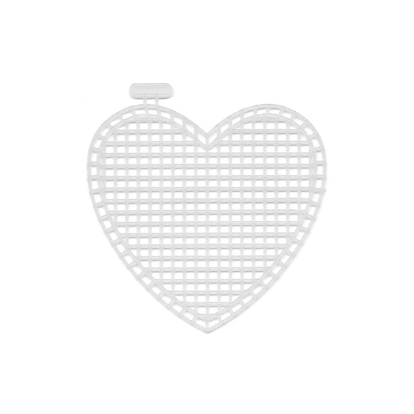 רשת פלסטיק לרקמה בצורת לב