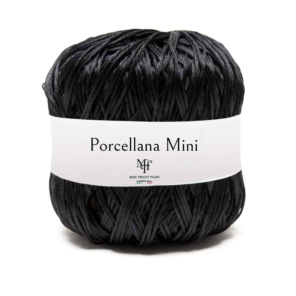 שרוך מבריק לסריגת תיקים ומקרמה 100g/85m PORCELLANA MINI