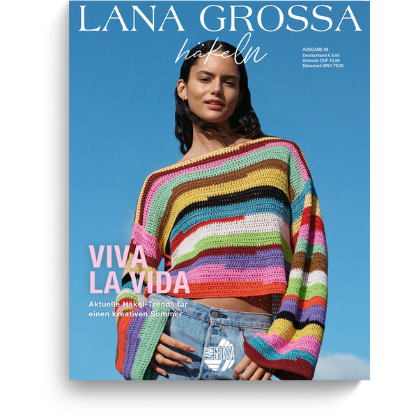 LANA GROSSA חוברת סריגה במסרגה אחת מס׳6 - מהדורה גרמנית