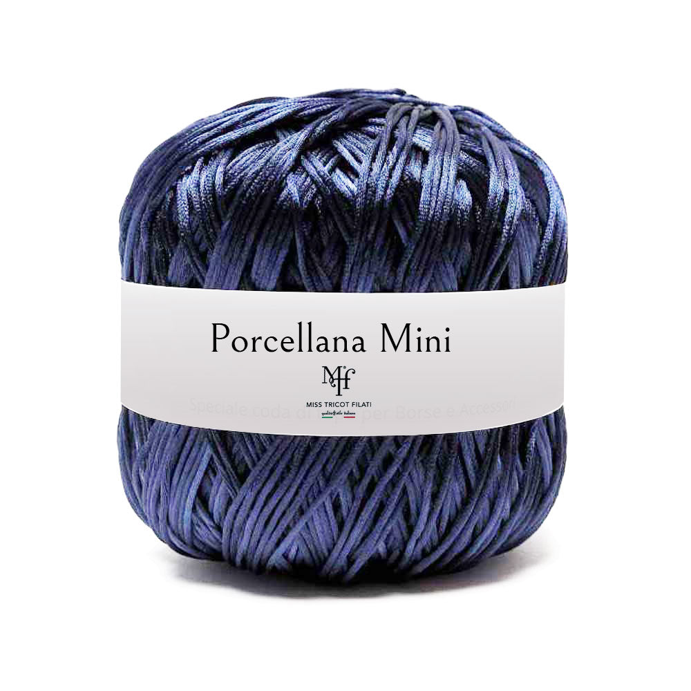 שרוך מבריק לסריגת תיקים ומקרמה 100g/85m PORCELLANA MINI