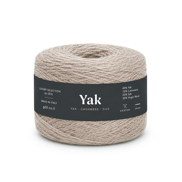 צמר יוקרתי איטלקי – יאק, קשמיר ומשי | YAK 100g/750m