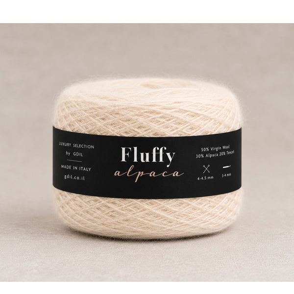 100g/300m צמר יוקרתי שילוב מרינו עם אלפקה FLUFFY ALPACA tencel