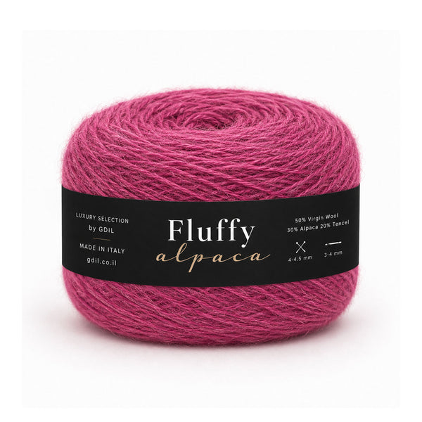 100g/300m צמר יוקרתי שילוב מרינו עם אלפקה FLUFFY ALPACA tencel