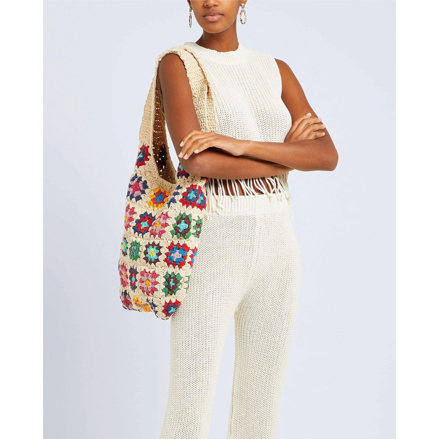 דוגמאות סריגת תיק במסרגה אחת