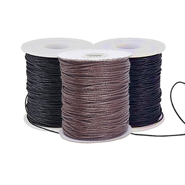 שרוך כותנה מצופה שעווה לצמידים שרשראות