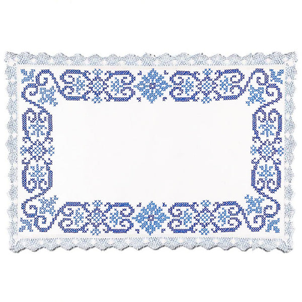 מפית מלכותית לרקמת איקסים לשולחן השבת 35X55 ס״מ 1022.8762