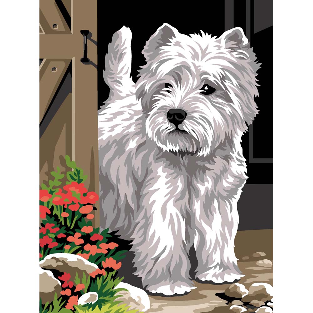 בד קנבס לרקמה עם ציור מודפס גודל 40X50 ס״מ 926.382