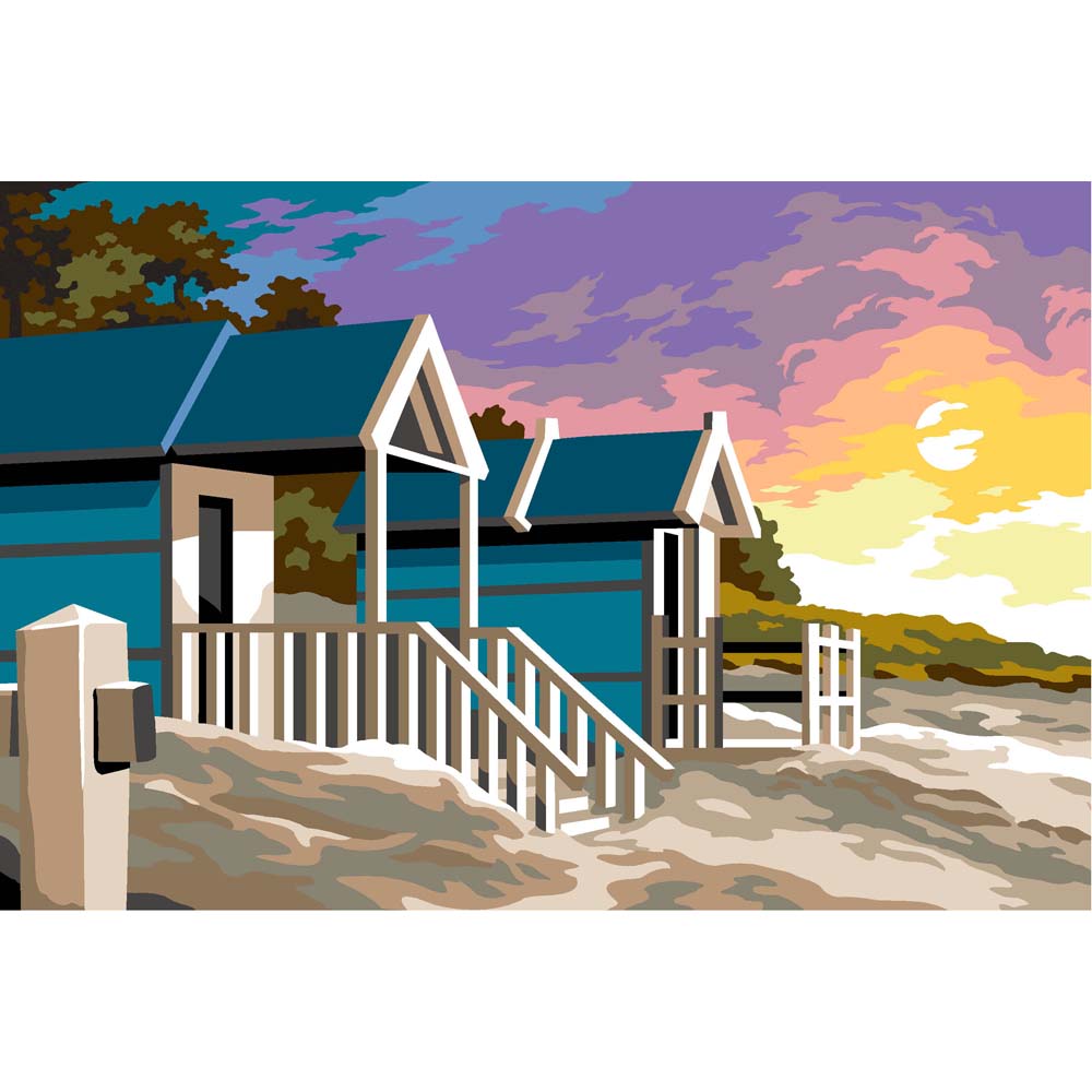 בד קנבס לרקמה עם ציור מודפס גודל 30X40 ס״מ 928.398