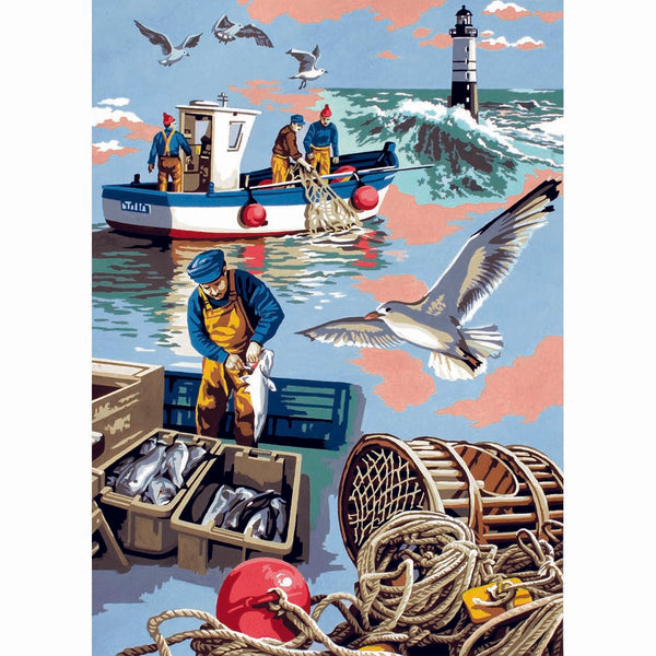 בד קנבס לרקמה עם ציור מודפס בגודל 45X60 ס״מ 929.409