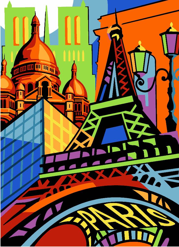 בד קנבס לרקמה עם ציור מודפס בגודל 45X60 ס״מ 929.746