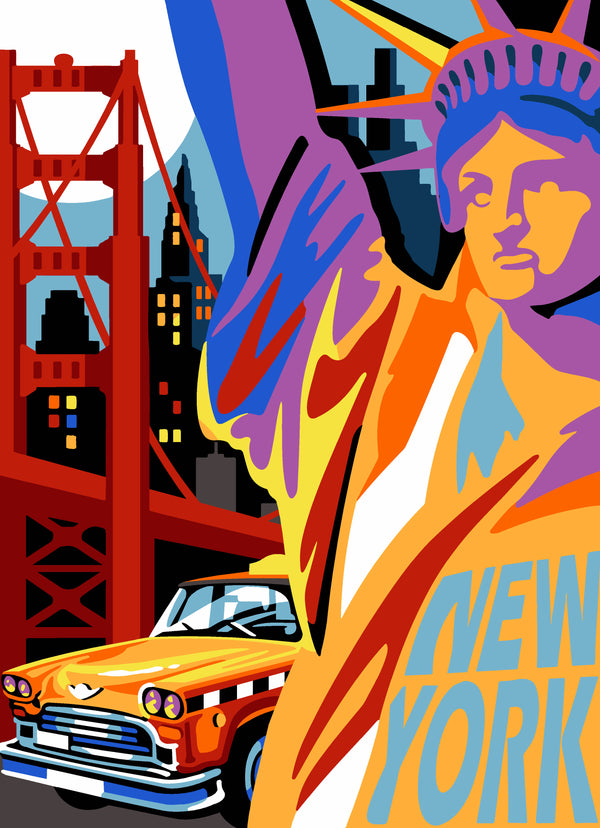 בד קנבס לרקמה עם ציור מודפס בגודל 45X60 ס״מ 929.748