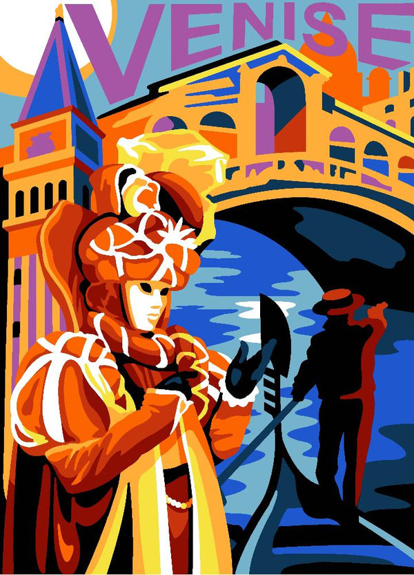 בד קנבס לרקמה עם ציור מודפס בגודל 45X60 ס״מ 929.749