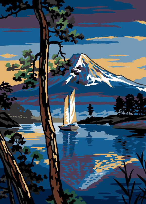 בד קנבס לרקמה עם ציור מודפס בגודל 45X60 ס״מ 929.750