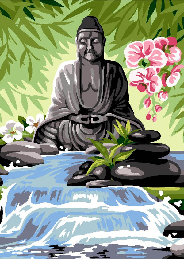 בד קנבס לרקמה עם ציור מודפס בגודל 45X60 ס״מ 929.754