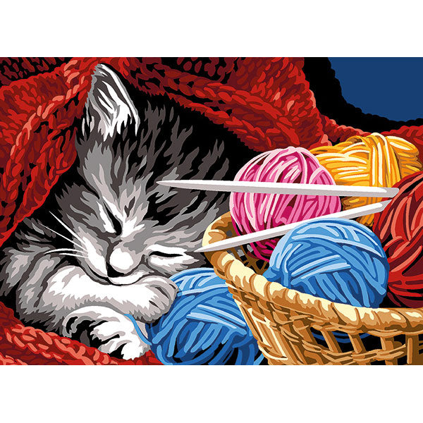 בד קנבס לרקמה עם ציור מודפס בגודל 45X60 ס״מ 929.649