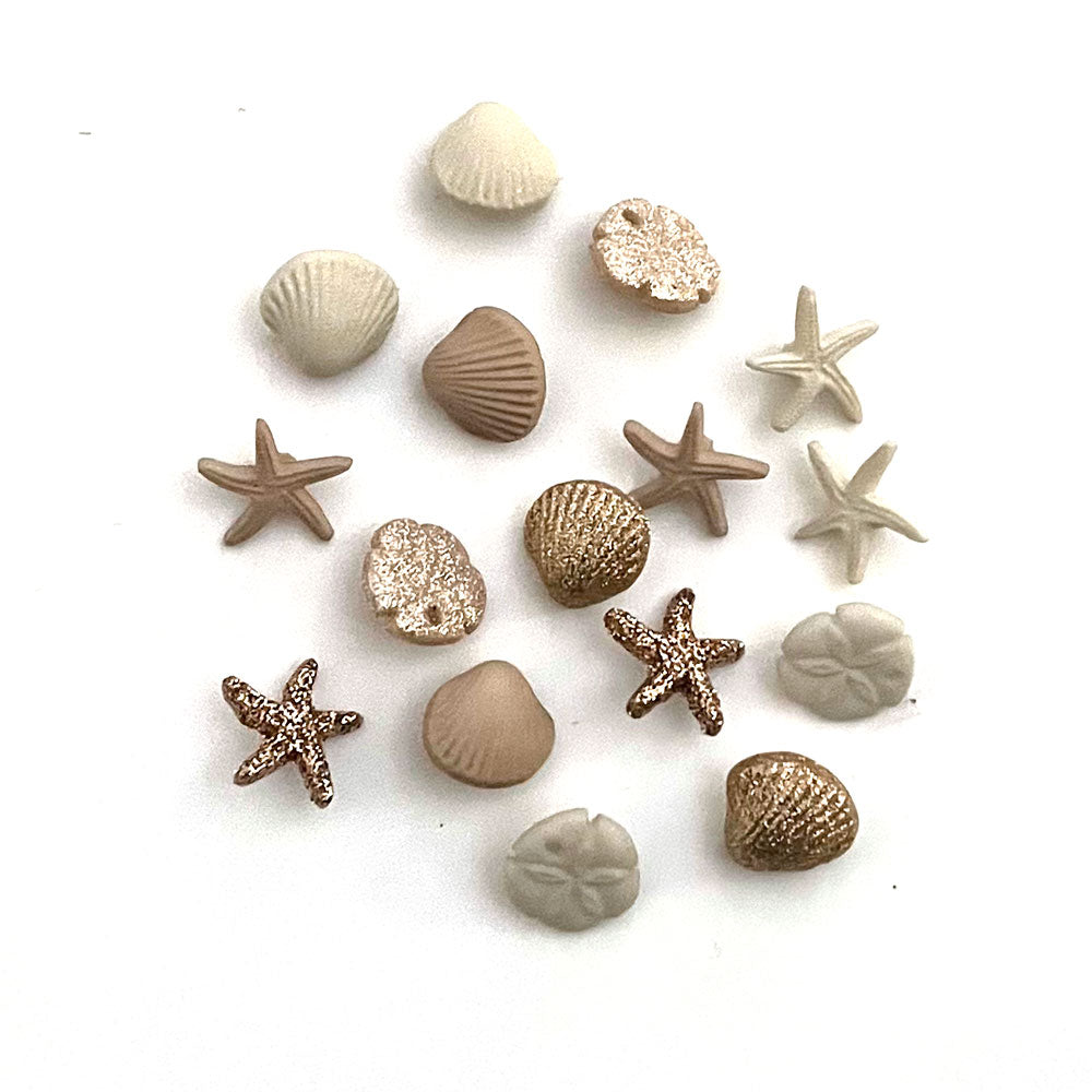 יפהפיות החוף - כפתורים מעוצבים