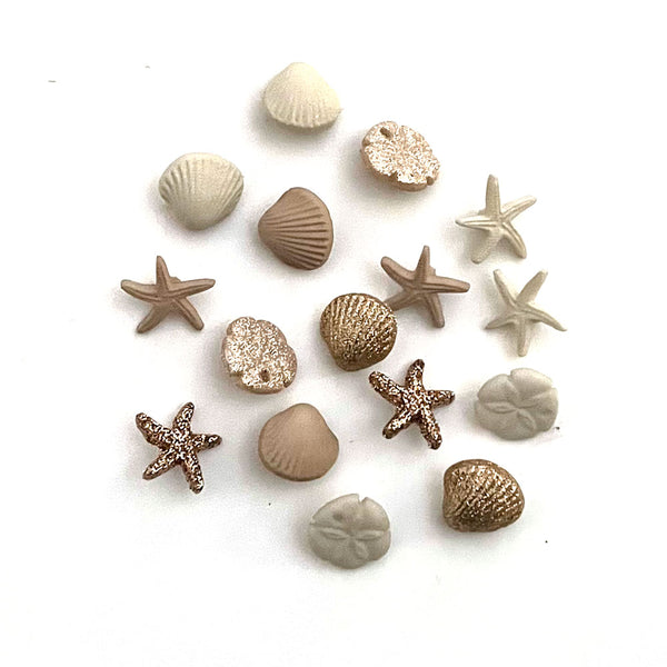 יפהפיות החוף - כפתורים מעוצבים