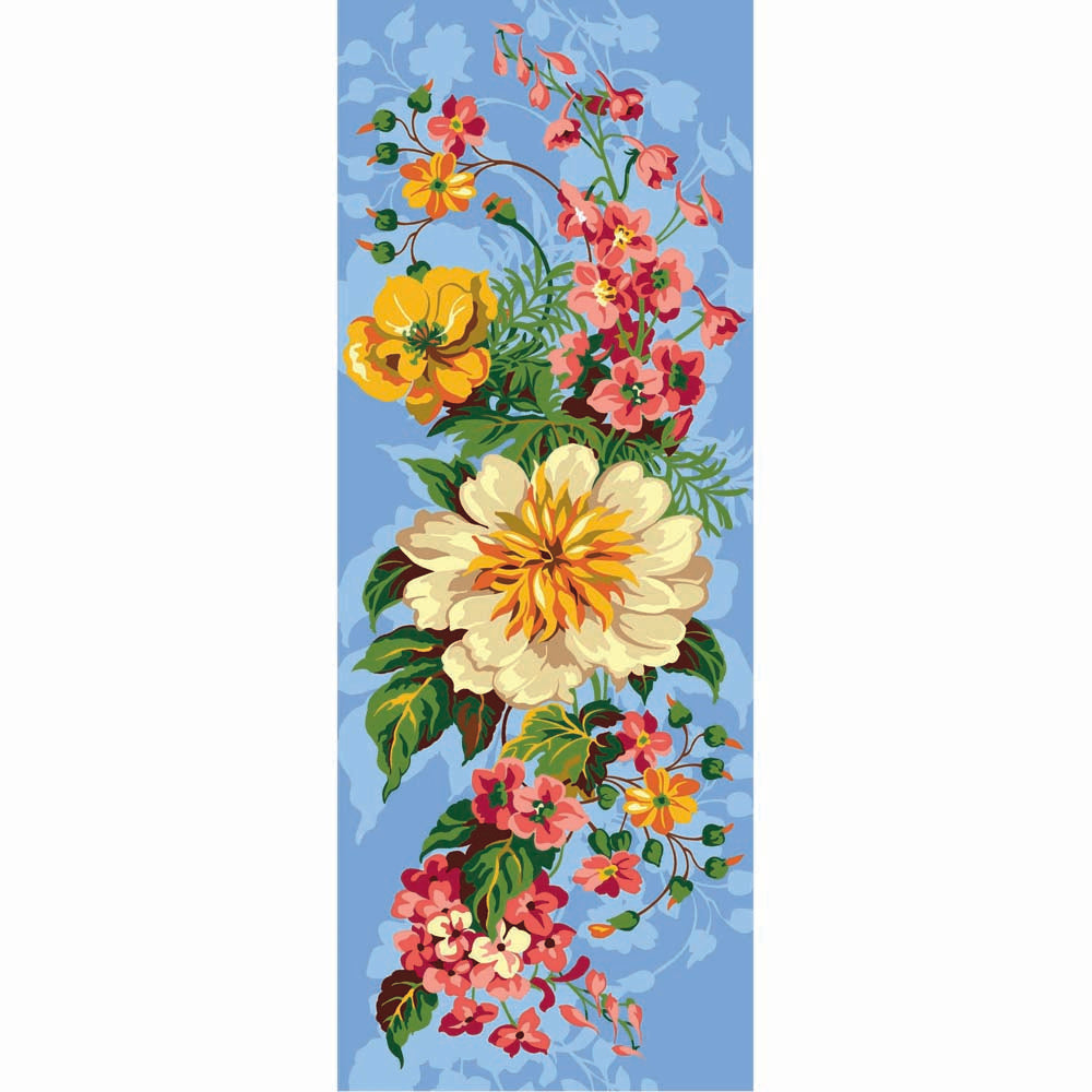 בד קנבס לרקמה עם ציור מודפס בגודל 25X60 ס״מ 950.113