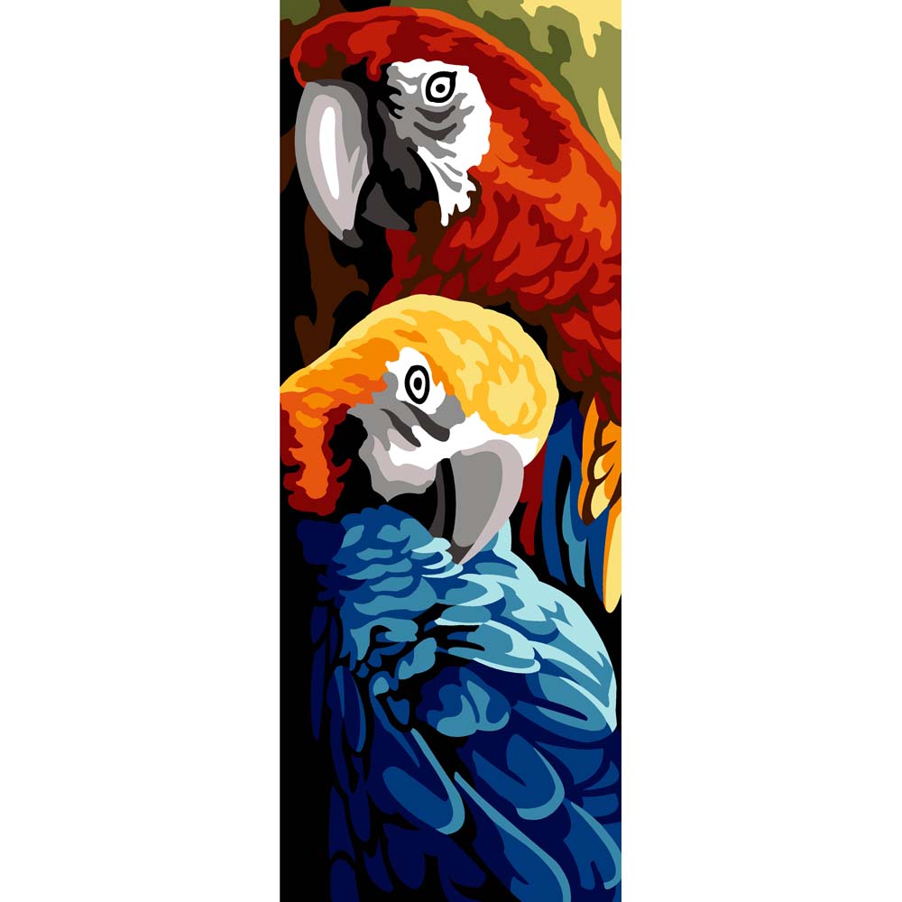 בד קנבס לרקמה עם ציור מודפס בגודל 25X60 ס״מ 950.191