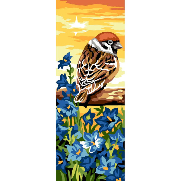 בד קנבס לרקמה עם ציור מודפס בגודל 25X60 ס״מ 950.206