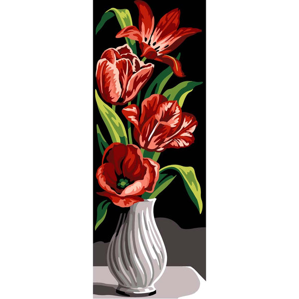 בד קנבס לרקמה עם ציור מודפס בגודל 25X60 ס״מ 950.209