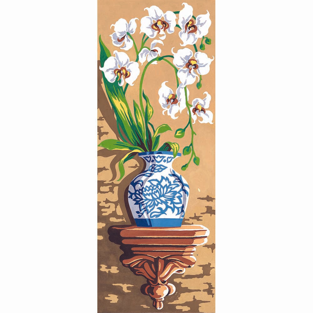 בד קנבס לרקמה עם ציור מודפס בגודל 25X60 ס״מ 950.63