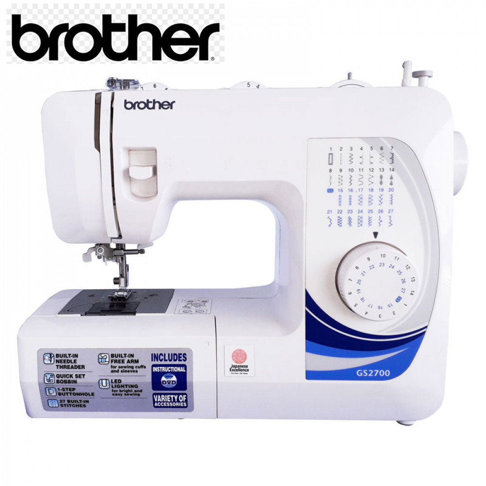 מכונת תפירה קומפקטית ברדר BROTHER GS2700 האיכות היפני