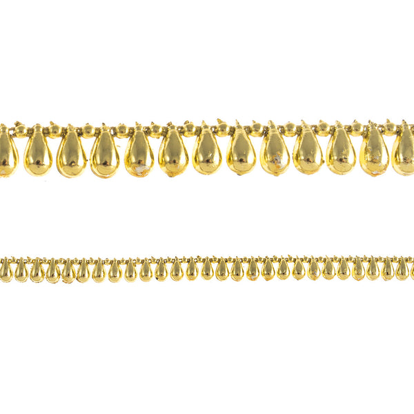 סרט פנינה אובלי בגוון זהב – רוחב 12 מ״מ