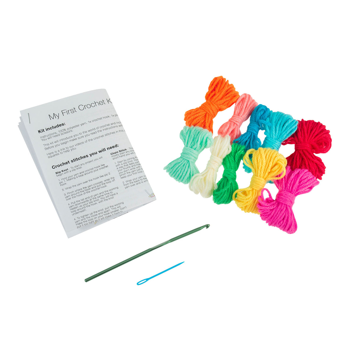 ערכת קרושה למתחילים – ריבועי גרני צבעוניים