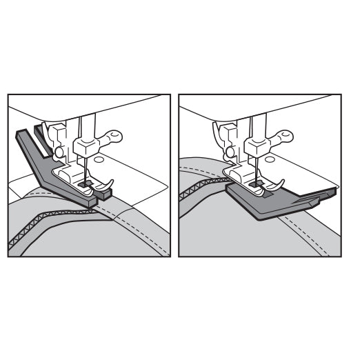 כלי עזר לתפירה מעל שכבות בד עבות (Bulky Seam Aid)