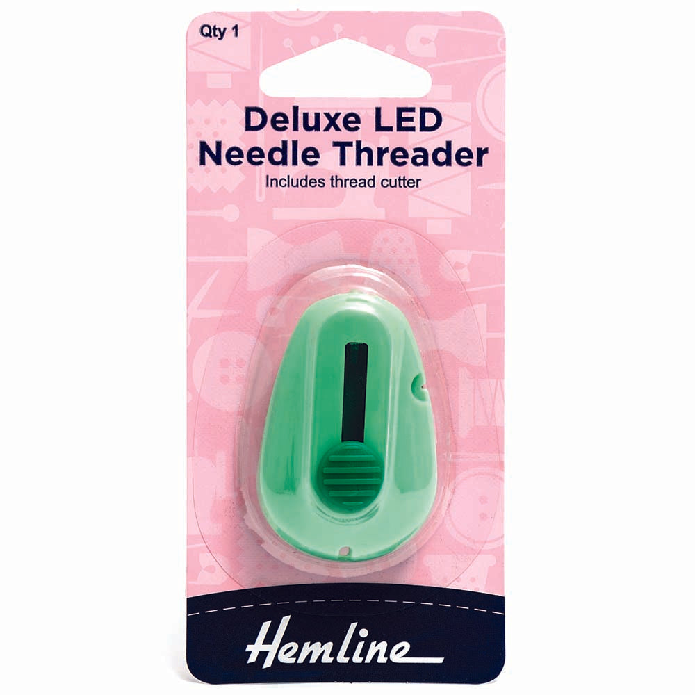 משחיל מחט עם תאורת לד וחותך חוט Deluxe LED