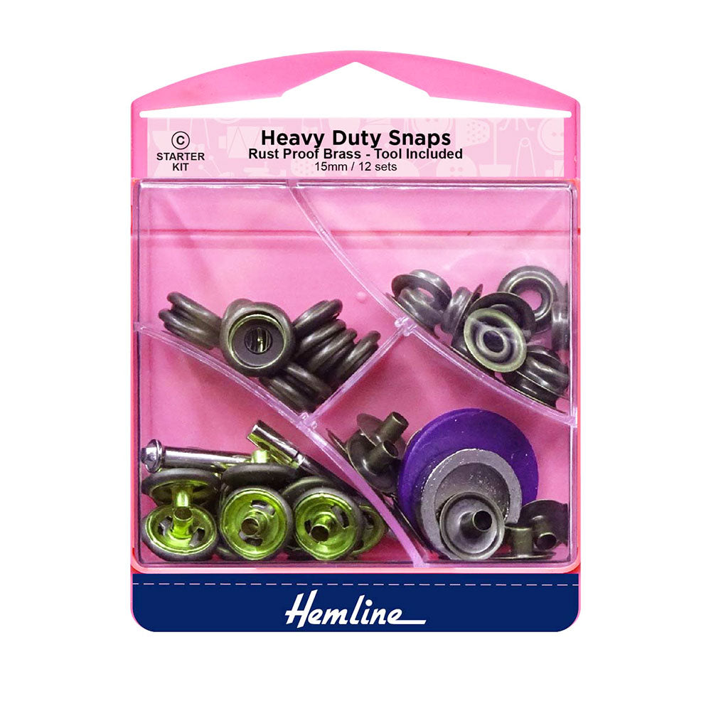 לחצניות פליז עתיק 15 מ״מ לבדים עבים ותיקים