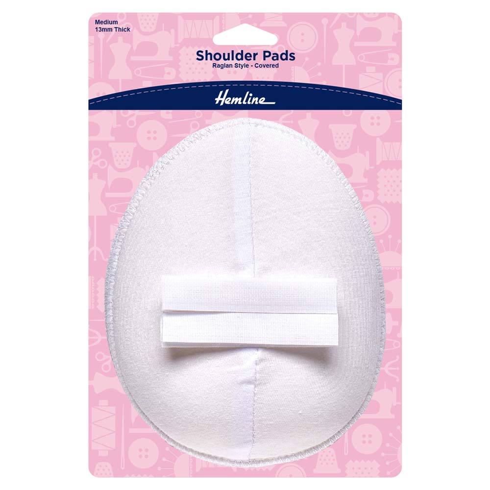 כריות כתף רגלן מצופות עם סקוץ׳ S/M-L לבן