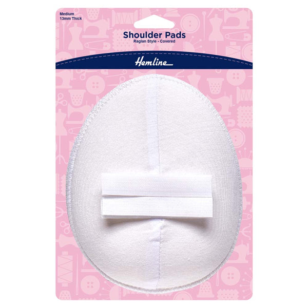 כריות כתף רגלן מצופות עם סקוץ׳ S/M-L לבן