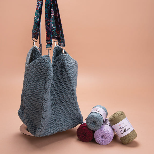 חוטי מקרמה לסריגה ולעבודת יד MACRAME COTTON