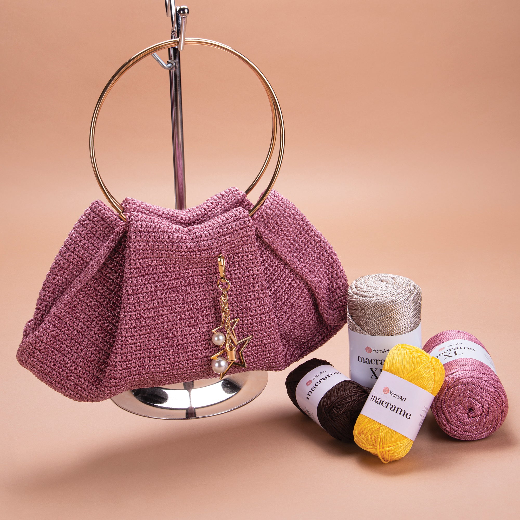 חוטי מקרמה לעבודות יד MACRAME 90g/130m